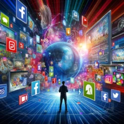 DALL·E-2024-06-06-14.58.29-A-vibrant-digital-landscape-showing-a-person-surrounded-by-multiple-screens-displaying-various-forms-of-media-such-as-social-media-feeds-videos-imag-1